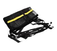 HOMSFOU Paquet de Rangement en Filet pour Trampoline Grosse Capacité Multifonction, Résistant et Solide en Tissu Mesh, Poche Suspendue pour Chaussures, Bouteilles d'eau et Accessoires