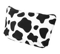 HOMSFOU Paquet Maquillage Motif Vache Compartiments Multiples, Trousse Compacte pour Femmes, pour Voyage et Organisation Quotidienne