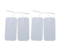 HOMSFOU Patchs Électrodes Auto-adhésifs en Gel Hydrogel 5x10 Cm pour Électrostimulateur Musculaire, Lot de 4 Pièces, Compatibles Appareils de Stimulation, Recharge pour Soins