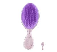 HOMSFOU Peigne à Cheveux Transparent pour Garçon et Filles, Brosse Démêlante Douce Massage du Cuir Chevelu, Design Ovale Cartoon, Accessoire Coiffure pour Filles, pour Cheveux Mouillés