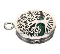 HOMSFOU Pendentif à Breloque en Alliage Pierre Synthétique Peacock, Motif Ajouré Arbre de Vie, Charme Artisanal pour Fabrication Bijoux Diy, Bracelet et Collier, Accessoire Création