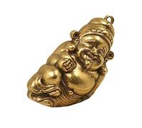 HOMSFOU Pendentif Chinois Doré Pour Collier Breloque Chinoise Pour Bracelet Porte-clés Pendentif Laiton