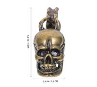 HOMSFOU Pendentif Clé Laiton Vintage avec Cloche Accessoire et Décoratif pour Porte