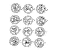 HOMSFOU Pendentifs DIY Magnifiques pour Fabrication de Bijoux 12 Pièces en Alliage Créatifs Colliers et Bracelets pour Amis et Famille