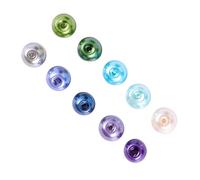 HOMSFOU Perles Verre Vertes pour Bijoux DIY Perles Lâches Durables pour Bracelets et Décoration Maison
