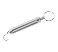 Homsfou Peson MéCanique Mini Balance À Crochet Pour Bagages ÉChelle De Poids Portable Avec PoignéE Anneau 15.50 Cm Argent Pour Voyage Cuisine Et PêChe