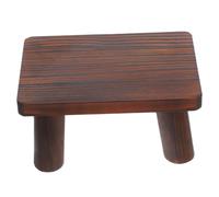 HOMSFOU Petit Marchepied en Bois Rectangulaire pour Seniors, Portable