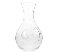 HOMSFOU Petite Carafe à Vin en Verre 13,3 Oz Fonction Refroidissement et Porte-Verre Intégré pour Usage Domestique et Événements