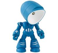HOMSFOU Petite Veilleuse LED de Robot Bleu, Lampe de Bureau Décorative à Piles, Lumière Chaude sans Scintillement, Lampe de Nuit pour Chambre D'garçon et Filles et Décoration de Table