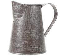 HOMSFOU Pichet Porte-Fleurs Rétro en Fer Naturel 1pc, Pot de Composition Multifonction pour Décoration Rustique Intérieure, Vase Esthétique pour Fleurs Séchées et Jardin