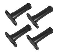 HOMSFOU Pieds de Support de Meubles Réglables en Hauteur, Structure | Buckle de Verrouillage, Style Européen, Plastique Noir, pour Table et Cabinet, Maisons Anciennes