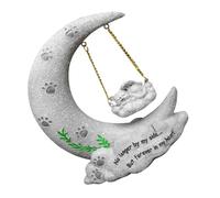 HOMSFOU Pierre Commémorative pour Chats en Résine Mémorial pour Chats de Lune pour Réconfort et Souvenir Décoration de Jardin et Intérieur