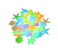 HOMSFOU Pierres Fluorescentes pour Aquarium en Résine, Décorations pour Aménagement Paysager, Résistantes la Déformation la Décoloration, Sachet de 50 Pièces pour Couleur Aléatoire