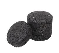 HOMSFOU Pierres Parfumées en Roche Ignée Noire 4pcs pour Diffuseur D'huiles Essentielles, Diffusion Silencieuse et Absorption D'arômes, Décor Minimaliste pour Sauna ou Bureau