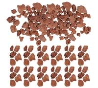 HOMSFOU Pierres Volcaniques Rouges Naturelles 3-6 Mm, 60 G, Décor D'aquarium Diorama, Kit de Matériaux pour Aménagement Paysager Miniature, Décoration de Table et Jardin Naturel