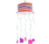 HOMSFOU Piñata à Ficelle Licorne Rose Mini, Décoration Festive pour Anniversaire Garçon et Filles, Accessoire de Fête à Suspendre, à Remplir Bonbons et Surprises, Articles Fête Thématique