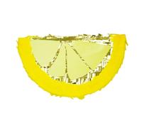 HOMSFOU Piñata Citron Remplie de Bonbons 1 Pièce, Piñata Mexicaine Traditionnelle Faite la Main en Papier, Décorative pour Fête D'anniversaire, Anniversaire Garçon et Filles, Fêtes