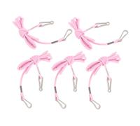 HOMSFOU Pinces à Moufles Résistantes 5 Pièces en Nylon Moufles pour Garçon et Filles et Cordon Élastique Flexibilité des Doigts Assurée pour Ski et Usage Quotidien