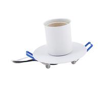 HOMSFOU Plafonnier Titulaire Ampoules De Plafonnier Fil Avec Porte-ampoule Prise De Lumière Pied D'éclairage E27 Remplacement De La Douille De Lampe Plafonnier Encastré Métal Blanche