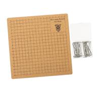 HOMSFOU Planche Macramé Liège avec Grille pour Projets de Nouage Tiges Inoxydable Portable et Polyvalente pour Bracelets DIY