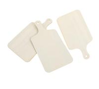 HOMSFOU Planches à Découper Mini Planches Multifonctions Poignée en Bois Brut Lot de 3 Prêtes à Peindre Accessoire pour la Cuisine pour