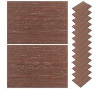 HOMSFOU Planches de Plancher Miniature en Bois Foncé Chêne A5 Mince, 15 Feuilles pour Maquettes D’architecture, Diorama et Maison de Poupée, Matériel DIY Modélisme et Décoration Créative