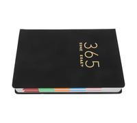 HOMSFOU Planificateur Quotidien Couverture PU Noir Carnet Organiseur Mensuel Hebdomadaire avec Suivi Habitudes et Liste de Tâches pour Étudiants et Entrepreneurs