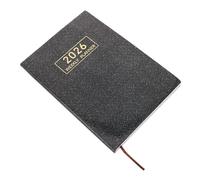 HOMSFOU Planner Notebook PU Cover Pocket Calendar With Weekly Monthly Organizer For Professionals Students Entrepreneurs Portable Business Diary