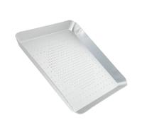 HOMSFOU Plaque à Pizza Carrée Perforée 36 Cm en Alliage D’aluminium Solide, Antiadhésive, pour Cuisson Maison et Four Électrique, Moule à Pâtisserie Pratique pour Pizza