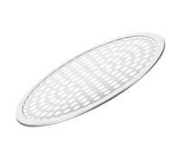 HOMSFOU Plaque à Pizza Perforée Ronde en Inox 9 Pouces, Trous Réguliers pour Cuisson Uniforme, Compatible Four Domestique et Airfryer, pour Pizzas à Croûtes Fines