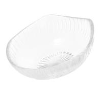 HOMSFOU Plaque Chauffe-Cire en Verre Transparent pour Lampe Aromatique | Format Mini Rond, Récipient de Rechange pour Huile, Simple en Design, pour Maisons et Chauffages de Cire
