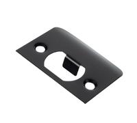 HOMSFOU Plaque de Gâche Inoxydable pour Installation de Serrure à Pêne Dormant Kit Complet avec Vis et Boîte de Fixation Compatible avec Divers Types de Verrous Couleur pour Portes