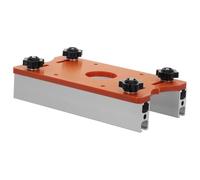 HOMSFOU Plaque D'insertion en Aluminium pour Défonceuse Guide de Rainurage Réglable, Base pour Table de Travail du Bois, Accessoire Précis pour Fraisage et Assemblage en Menuiserie