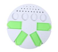 HOMSFOU Plateau Silicone pour Accessoires de Peinture Strass Rangement Outils de Diamant avec Coupelles Vertes pour Débutants et