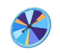 HOMSFOU Plateau Tournant de Jeu de Loterie 40 Cm, Roue de Tirage au Sort Murale Personnalisable, Matériau Solide, pour Fête, Jeu Familial et Animation Événementielle