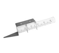 HOMSFOU Pluviomètre de Jardin Précis en Verre avec Support en Acier Inoxydable, Installation sur Poteau, Modèle Petit, pour Terrasse et Extérieur, Appareil de Mesure des Précipitations