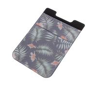 HOMSFOU Pochette Adhésive pour Téléphone Étui à Cartes Vintage Autocollant Porte-Cartes Mobile avec Design Élégant Rangement Pratique pour Identité