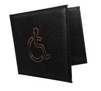 HOMSFOU Pochette de Protection pour Certificat Invalidité Étui Portatif pour Carte Identité Organisateur Multi Usage pour Billets Couverture Noir