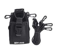 HOMSFOU Pochette de Rangement Radio Nylon Réglable pour Interphone Outdoor Randonnée Cyclisme Sport Usage Extérieur Noir