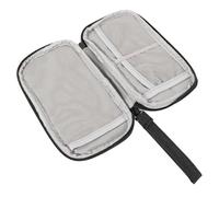 HOMSFOU Pochette pour Batterie Externe en Tissu Oxford Noir, Organiseur de Câbles USB et Accessoires, Étui Zippé Compact pour Voyage et Usage Bureau Style Aléatoire