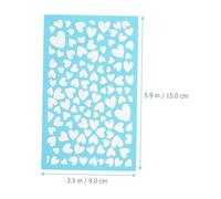 HOMSFOU Pochoir Pâte Polymère Réutilisable Polyester pour DIY Bijoux et Décoration Argile Modèle Cœur Délicat Facile à Nettoyer et Adapté Garçon Fille
