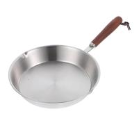 HOMSFOU Poêle à Frire 16 Cm en Acier Inoxydable 304 Antiadhésive sans Revêtement Petite Poêle à Omelette et Crêpes Compatible Induction Pratique pour Petit-déjeuner Style Style Aléatoire