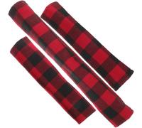 HOMSFOU Poignée De Porte De Réfrigérateur De À Carreaux Noirs Et Rouges Pour Appareils De Cuisine Lot De 1