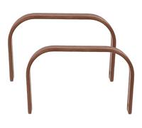 HOMSFOU Poignées de Remplacement pour Bouilloire en Bois de Noyer, Lot de 2 Poignées Ergonomiques Résistantes à L'usure, Accessoires Pratiques pour Théière, Compatibles Théière Portable,