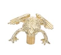 HOMSFOU Poignées décoratives en laiton avec motif crapaud porte- pour chambre d'enfant, salon, poignée ergonomique en forme d'animal de style chinois pour mise à niveau de meubles