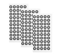 HOMSFOU Points de Repère Réfléchissants pour Scanner 3D en Film Pet Noir, Facile à Utiliser et Polyvalent, 3 Feuilles 50 Marqueurs Chacune, pour Architecture et Design