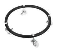 HOMSFOU Porte-Bouteille De Gaz Réservoir De Rester Dolly Réservoir D'essence Embase De Cylindre À Roues Porte-Cylindre Support De Réservoir Mobile Noir Acier Inoxydable