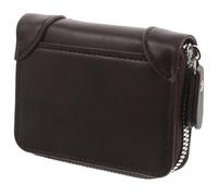 HOMSFOU Porte-Cartes Accordéon Zippé en PU, Compact, pour Cartes et
