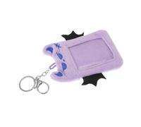 HOMSFOU Porte Cartes Peluche de Démon Étui Protecteur Multifonction pour Carte Identité Porte Clés Confortable pour Étudiants Fans Usage et Voyage