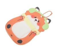 HOMSFOU Porte-Cartes PVC Animaux Cartoon Support Photo Id Forme De Renard pour Kpop Photocard Et Accessoire Mignon avec Porte-clé Stray Kids pour Fans Et Collectionneurs